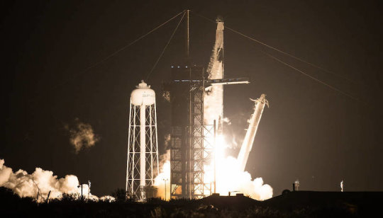 Astronot SpaceX Crew-1 NASA menuju ke Stasiun Luar Angkasa Internasional